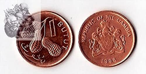 Африканска Нова Африканска Нова Гамбия Монета в 1 Бума на 1998 г. издание Подарък колекция от чужди монети KM54 Монети