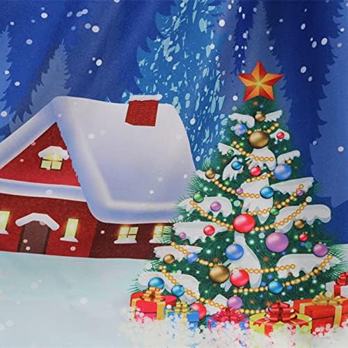 Празнична Коледна Рокля с високо Деколте за подрастващите Момичета Рокля от Ликра с Цветен Блок и Кръгло Деколте, Рокли