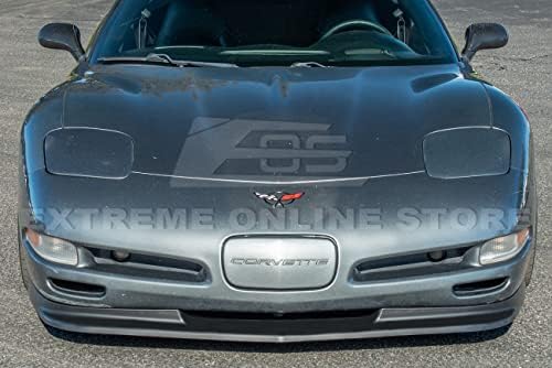 Замяна за 1997-2004 Chevrolet Corvette C5 ВСИЧКИ модели|Performance Style ABS Пластмаса - Матово Черно Предна Броня С