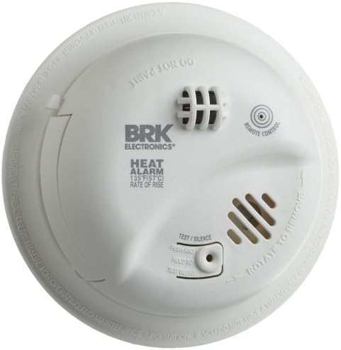 Жичен Топлинна аларма с резервна батерия, BRK Brands HD6135FB и BRK SC9120FF Жични детектори за дим и въглероден оксид