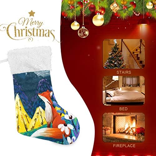 Коледни Чорапи PIMILAGU Fox 1 Опаковка 17,7 , Окачените Чорапи за Коледна украса