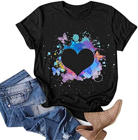 Най-Тениска за Момичета, Лятна Есенна Дрехи с Къс ръкав 2023, Модни Памучен Блуза с кръгло деколте и Модел 1C 1C