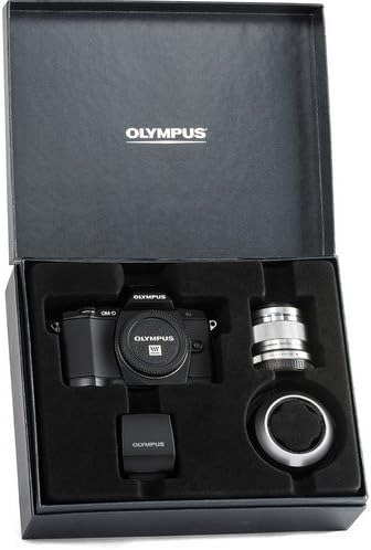 Беззеркальный цифров фотоапарат Olympus OM-D E-M5, с обектив M. Zuiko 45mm f/1.8 и светкавица FL-LM2 Premium Edition в