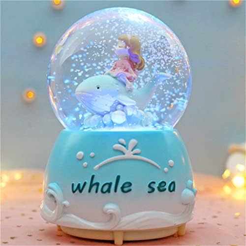 HMGGDD Dream Dolphin Кристална Топка Подарък на едно Момиче за рождения ден може да се Върти Музикална Кутия за бижута