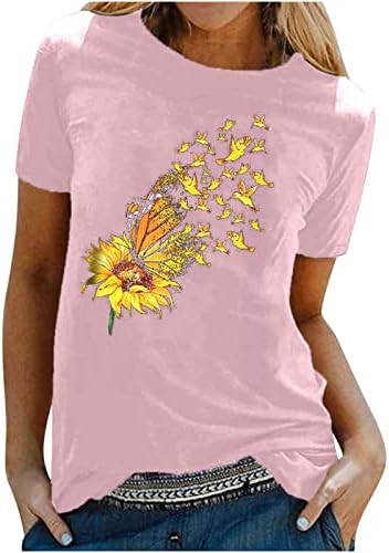 Жените Риза Лято Есен Дрехи с Къс Ръкав Модни Памучен Графична Работа Забавно Блуза, Тениска за Жени IA IA