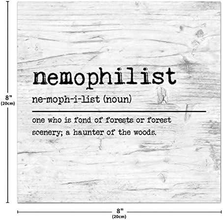 Дървени Знаци Определение Немофилов Типография Дървена Табела Забавно Цитат Немофилов Стенни Декорации за Всекидневна