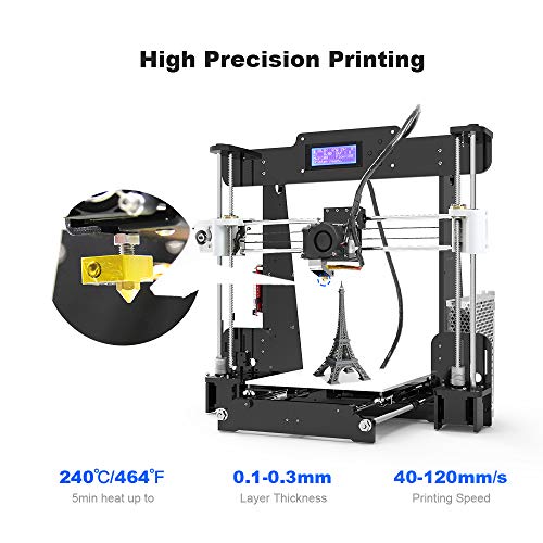 3D Принтер Anet A8, Самосборная Наставка 0,4 мм От Алуминиева Сплав, Която 2004 LCD Тенис на 3D Принтера Reprap i3 с Инструменти,