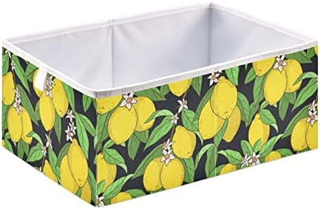 Emelivor, Лимонови листа, Цветя, Кутия за съхранение на кубчета, Сгъваеми кутии за съхранение, Водоустойчив кош за