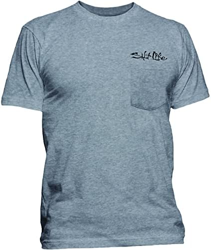 Мъжки t-shirt Salt Живот с въдицата и Грузилом с къс ръкав и джоб
