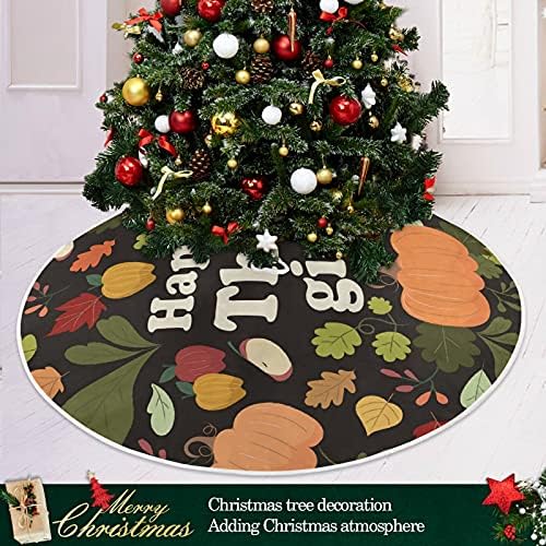 Ден на Благодарността Тиква Есен Клен Плодове Коледно Дърво Пола 36 инча/48 см Начало Декор за Коледно Пола