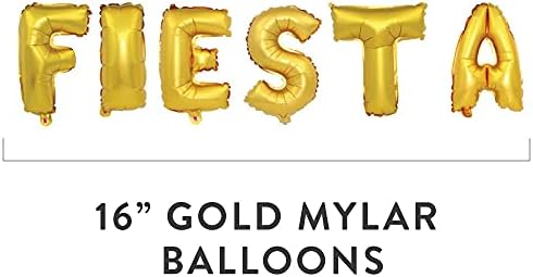 Комплект балони за партита Hall & Perry Cinco De Mayo или Fiesta с Такос, Кактусом, ананас и Разноцветни Латексными топки