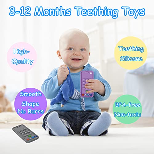 2 Опаковане на Силиконови Играчки за деца За никнене на млечни зъби, Играчки-прорезыватели за деца от 6-12 месеца, Играчки