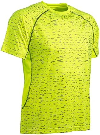 Мъжки светоотражающая риза WILDSPARK за улицата - Мъжки t-shirt с висока видимост, Къс ръкав - Защита от слънцето UPF 50+