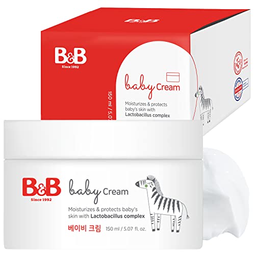 B & B Baby Cream - Интензивен овлажняващ крем за бебета -Нежен Детски крем за кожа с масло от жожоба и масло от