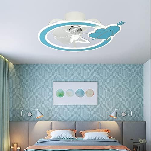 Вентилатор на тавана CUTYZ Детски вентилатор на Тавана с осветление и дистанционно управление за спални вентилатори