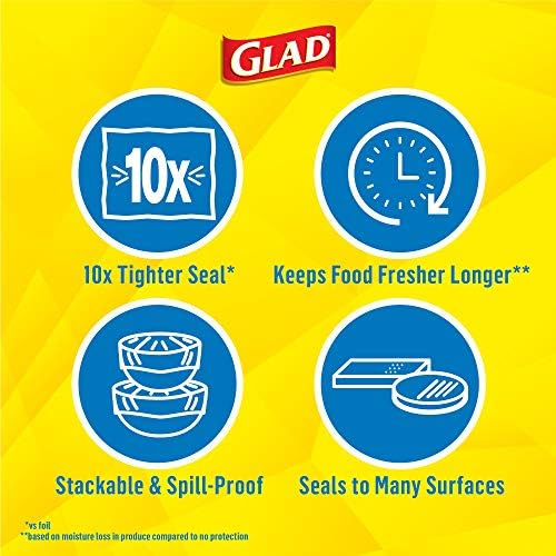 Пластмасови храни филм Glad Press'n Seal - ролка с площ от 70 квадратни метра (опаковка може да варира)