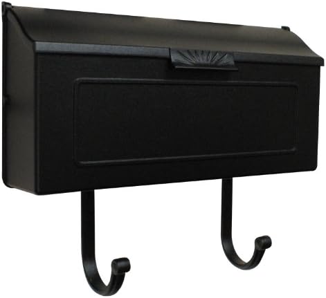 Специални продукти Lite SPE-ШШШ-1006-BLK Хоризонтална пощенска кутия ШШШ-1006-BLK Horizon, Черен, В реален размер