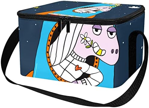 Забавен Еднорог с Чанта за Доставка на Храна Рокетс Galaxy Stars, Изолирано Продуктова Чанта | Двойна Светкавица
