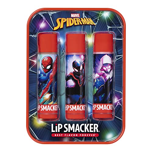 Държач за Скърпвам Marvel Spiderman Holiday, 3 бр., Буркан Ароматизирани Балсам За Устни, Чорапи За Момчета