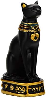 NileCart Египетски Бастет са подбрани Фигурка Статуя на Богинята Котка - Произведено в Египет (на Малката 3,5 инча