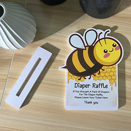 Игра карти с розыгрышем памперси Скъпа пчела за душата на детето (1 Плоча от стиропор + 50 картички, за да познае) Билет с