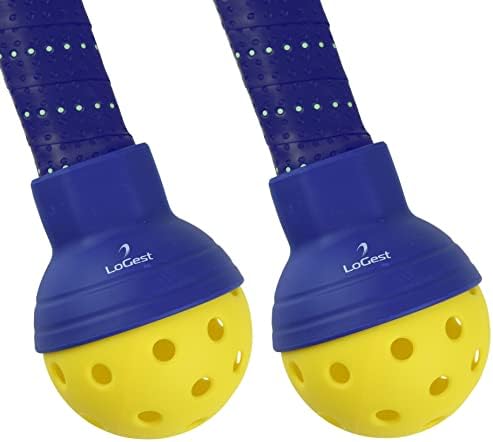 Logest Pickleball Звученето - Комплект от 2 дюзи за плешки за пиклбола - Събира на топки, без флексия, подходящ