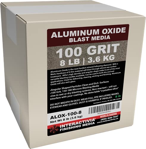 Алуминиев Оксид №100 - 8 паунда или 3,6 кг - Абразивни материали за почистване, обработка на средно и фино почистване