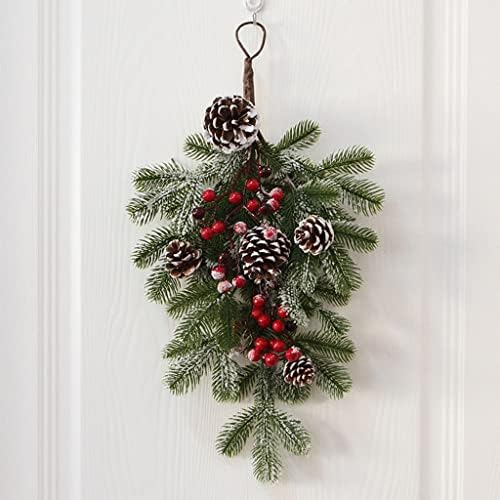 ＫＬＫＣＭＳ Комплект от 3 Коледна украса, Каплевидная Врата окачване с подвешиванием на Празнична Коледна стената