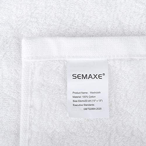Комплекти Хавлиени кърпи SEMAXE за баня, Впитывающее и Меки Памучни кърпи от дългия штапеля, хотелски и Спа качество, Комплект кърпи от 6 теми включва 2 хавлиени кърпи з