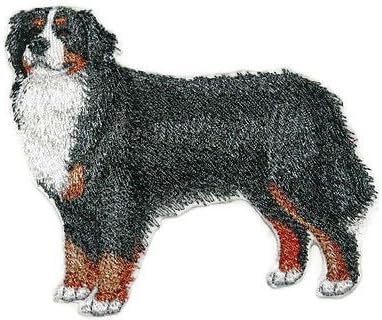 Невероятни портрети на кучета по поръчка [Bernese mountain dog], Бродирани ирононом/Нашивкой [4,5 х 4,5] [Произведено