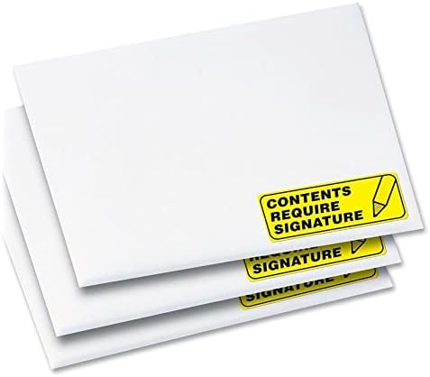 Адресни етикети за печат Ейвъри с надеждна сервиране, 1 x 2-5 / 8, неоново жълт, 750 Празни пощенски етикети (5972)