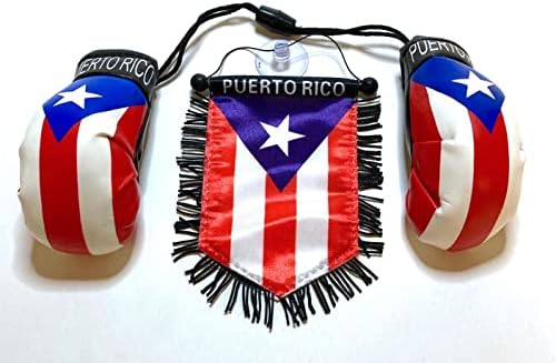 Боксови ръкавици Пуерто-Рико, знамена за автомобили, аксесоари, етикети, стикери, Пуерто-риканские PR дома, бандерас, двойка