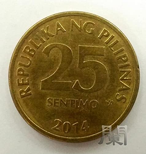 Филипинската Монета Модерна Монета 25 Точки Медно Никелови Монети Югоизточната Азиатска Държава Азия 25