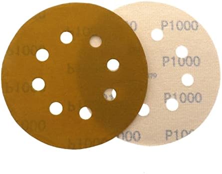 ZSBLXHHJD Абразивная шкурка 5 125 мм, 8 дупки от Алуминий Мокро и сухо с шкурка от 60 до 1000 Шлайфане диск с куки
