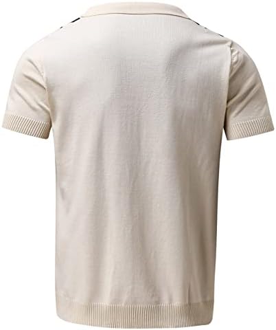 Xiloccer Мъжки Ризи с Модел, Мъжки Приталенные Ризи с Копчета и Къс Ръкав, Графични Ризи за Мъже, Риза
