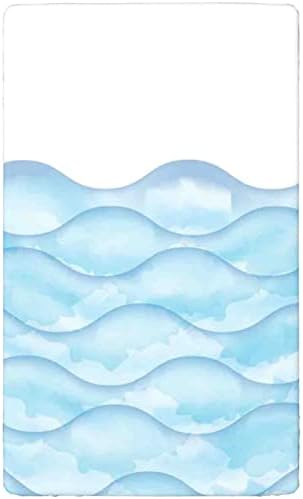 Мини-Чаршафи за легла с морска тематика, Портативни мини-Чаршафи за легла с Меки и дишащи Кърпи - Отлични за