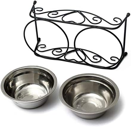 ZSQAI Design Висококачествена подложка за хранене на домашни любимци и чаши за вода за кученца - Водоустойчив Нескользящая Здрава