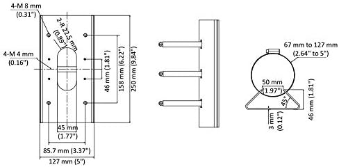 Вертикален скоба за закрепване на стълб DS-1475ZJ-SUS за фотоапарати серии 26 ×5, 27×5 и 2Hx5