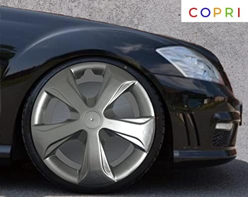 Комплект Copri от 4 Джанти Накладки 15-Инчов Сребрист цвят, Защелкивающихся На Главината, Подходящ За Honda Accord, Fit City
