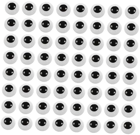 COHEALI 200шт Куклени Очи Меки Животни Плюшени Играчки Черни Меки Играчки Очите Занаятчийски Очите с Пластмасови Шайби