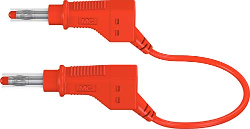 Многоконтактные електрически конектори 66.9407-05022 Staubli, Свързващ проводник 50 см, 4 мм, Червен (опаковка от