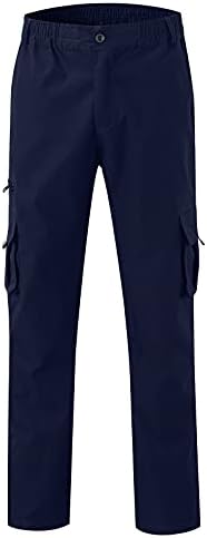 SGAOGEW Спортни Панталони за Мъже с Цип Мъжки Дълги Работни Готически Тесни Панталони, Панталони Зима Есен Пънк