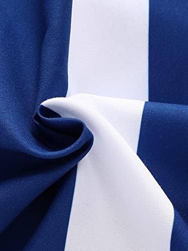 Мъжко облекло от две части, Мъжка риза с цветни блокчета и панталони с завязками на талията (Цвят: синьо и бяло Размер: