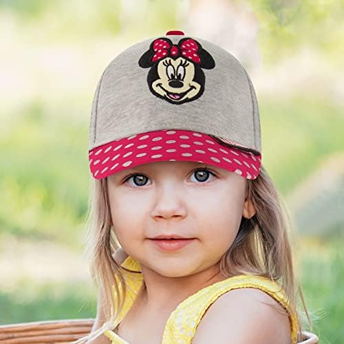 Бейзболна шапка на Дисни Little, Регулируеми Шапки Minnie Mouse за деца от 2-4 години Или момичета, за деца