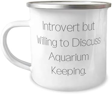 Забавна Туристическа чаша за аквариум на 12 унции, се затварят в себе си, но е Готова да обсъди Съдържанието на Аквариума,