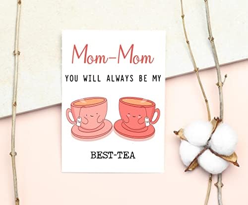 Мама-Мамо, Ти винаги ще бъдеш моята най-добра-Чаена картичка със забавна каламбуром - най-Добрата чаена пощенска картичка