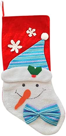 Мини Коледни Чорапи, 1 Опаковка, 4 Декорация за Отглеждане във вид на Елхи, Държач за Подарък карта, Дядо коледа,