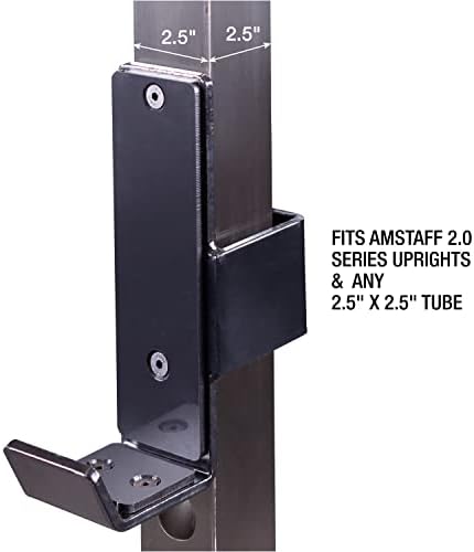 Сила-часова AmStaff Fitness J-Hooks за закрепване на багажник за коремни преси с шнорхел 2,5 x 2,5 инча, Държач на