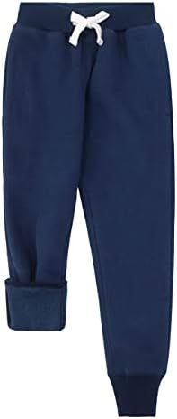 Спортни панталони за активно бягане от руното за момчета Spring & Gege, Плътни Спортни панталони с джобове