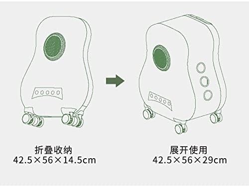 GFDFD Чанта за количка за домашни любимци, Пътна Чанта за транспортиране, Прозрачна чанта с широк Преглед, Преносим